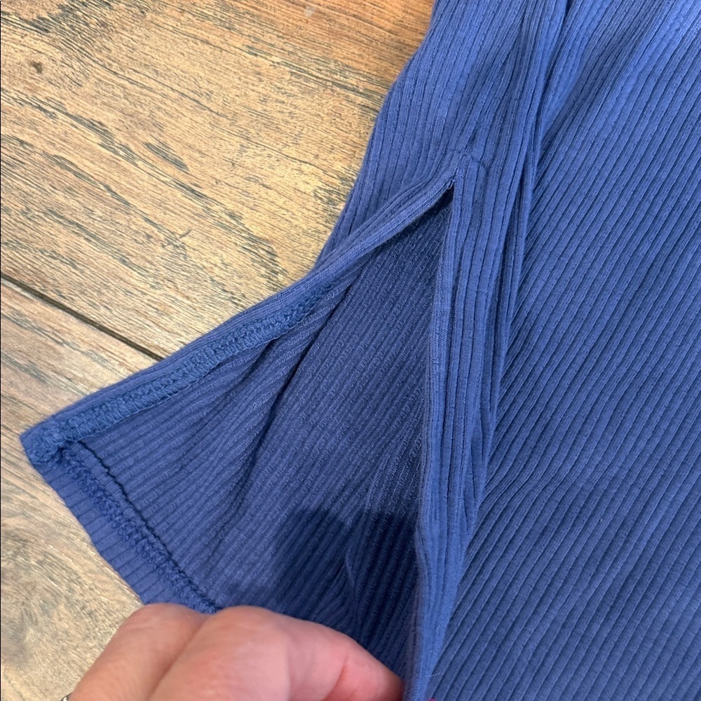 Hashtag Blue Ribbed Lounge Pants Womens Xsmall - Picture 3 of 5